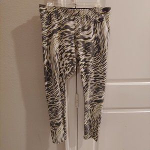 Nike Pro Women Size XL Gray Yellow Just Do It Compression Pants